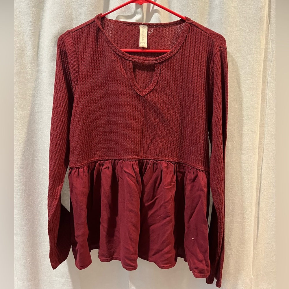 Altar’d State Peplum Top
